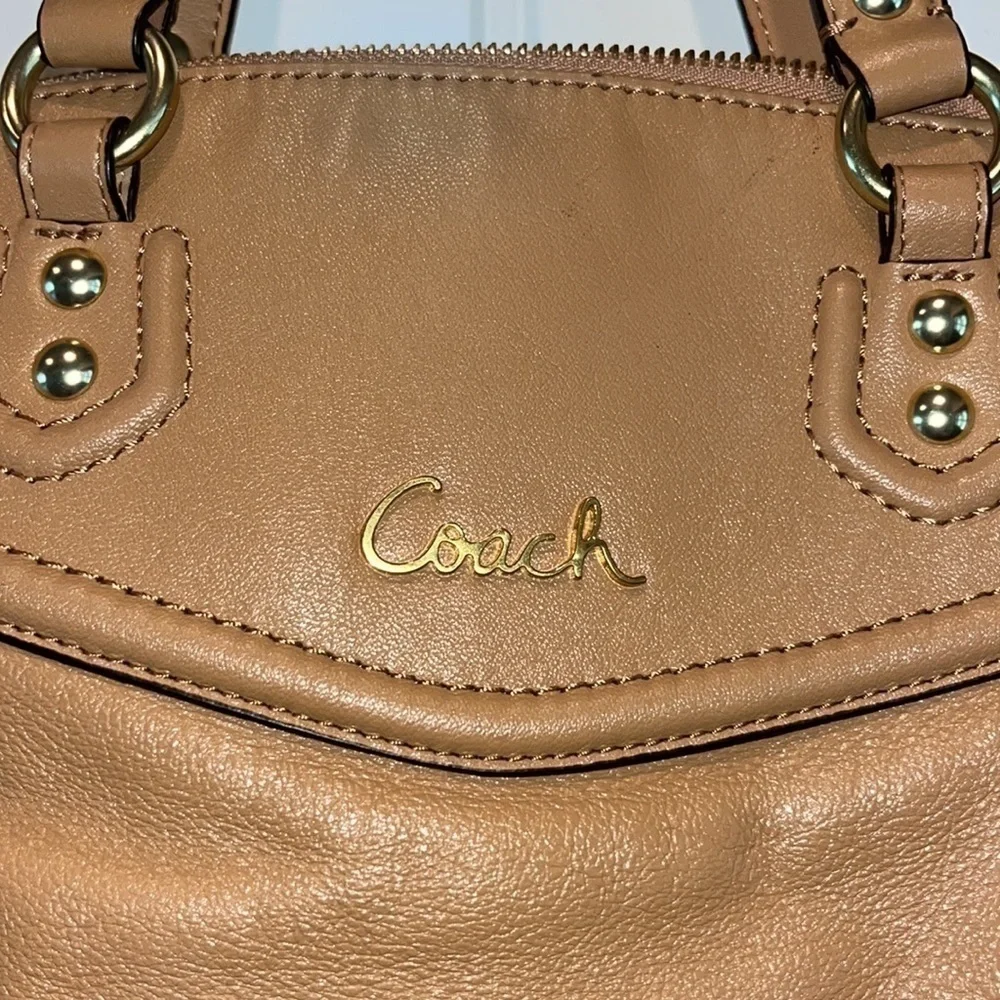 Tan leather Coach North South satchel purse large
Slouchy boho western - Picture 3 of 16